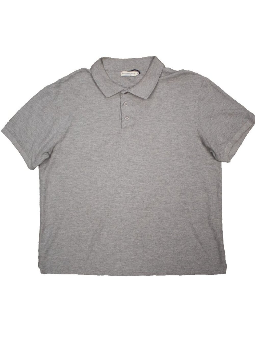 NWOT Rocca Di Bagnolo Polo Shirt Made in Italy Pique Cotton Short Sleeve Grey XL